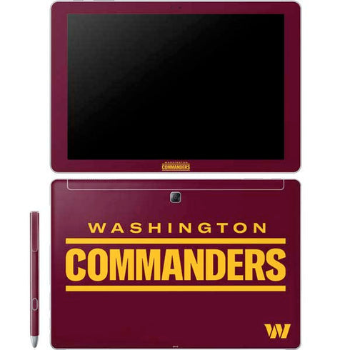 NFL Washington Commanders Performance Series Galaxy Book 12in Skin